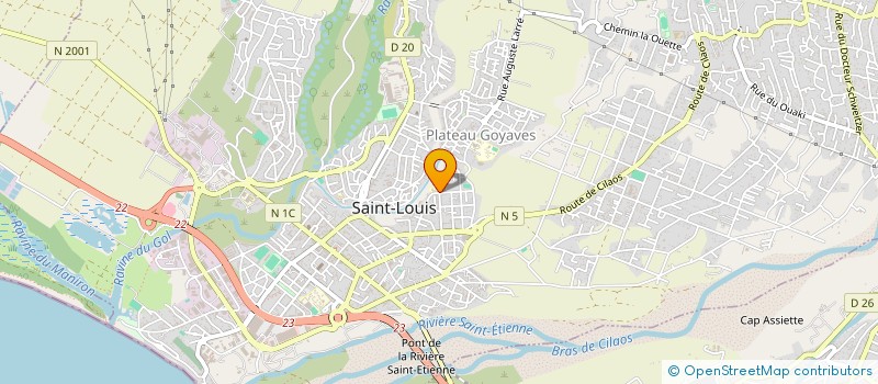 localisation de l'entreprise ASSOC LES BAMBINS SAINT LOUISIENS à SAINT-LOUIS