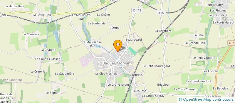 localisation de l'entreprise ASSOC LES BRETONS DANS LE DESERT  BAGUER-MORVAN