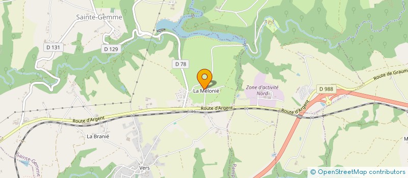 localisation de l'entreprise ASSOC LES CAVALIERS DE LA MELONIE à SAINTE-GEMME