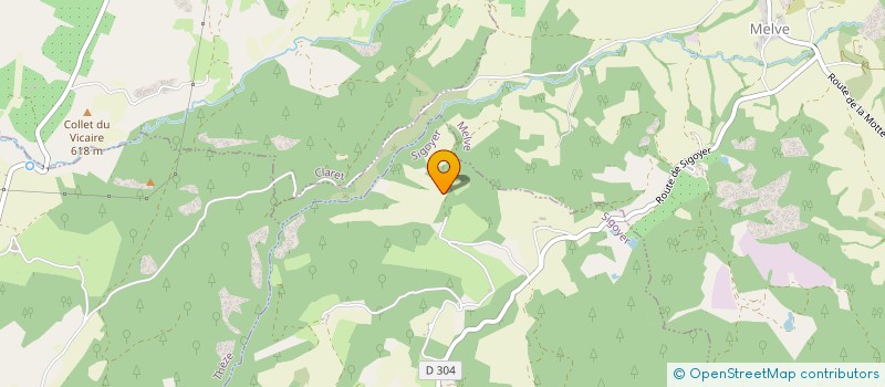 localisation de l'entreprise ASSOC LES CHEMINS DE TRAVERSE à AUBIGNOSC
