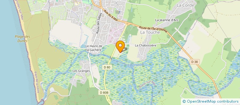 localisation de l'entreprise ASSOC LES ECURIES BOIS DE LA TOUCHE à BREM-SUR-MER