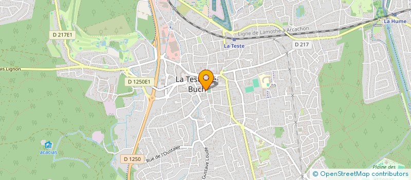 localisation de l'entreprise ASSOC. LES JARDINS DE LA TESTE DU BUCH  LA TESTE DE BUCH