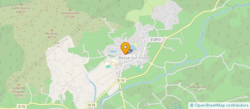 localisation de l'entreprise ASSOC LES JOURNEES DE GASPARD  BESSE-SUR-ISSOLE