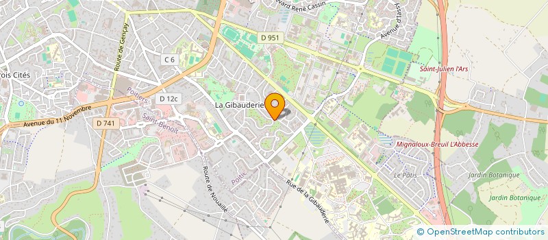 localisation de l'entreprise ASSOC LES JOYEUX LUTINS  POITIERS