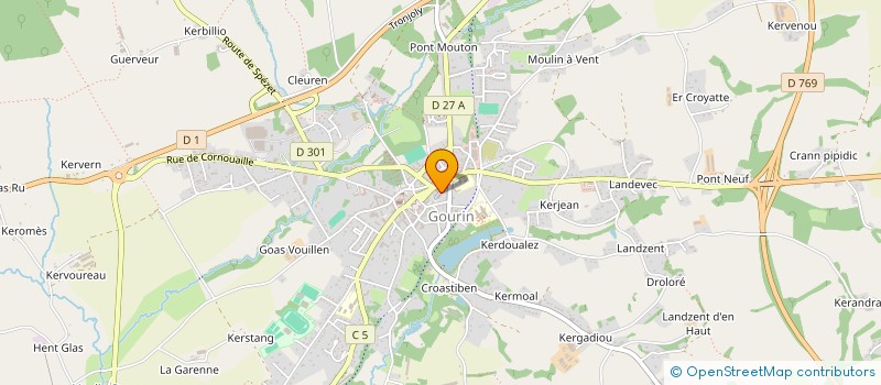 localisation de l'entreprise ASSOC LES P'TITS LOUPS à GOURIN