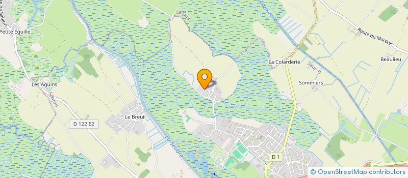 localisation de l'entreprise ASSOC LES PAPY COOLS  SAUJON