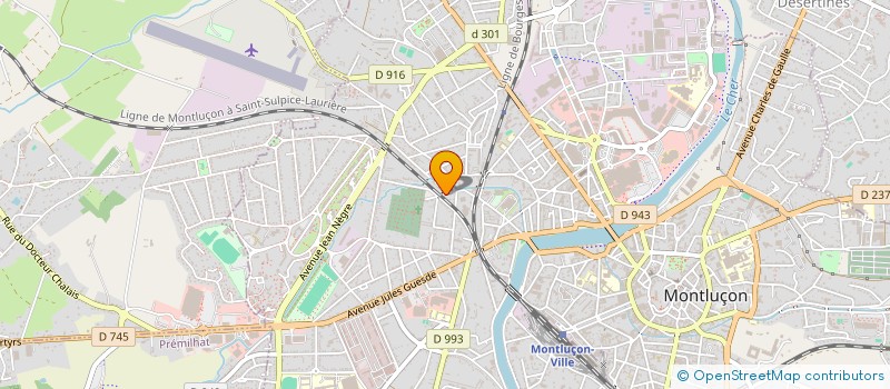 localisation de l'entreprise ASSOC LES TATAS NOUNOUS AU GRAND COEUR à MONTLUCON