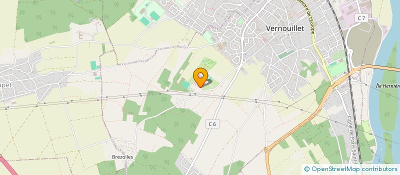 localisation de l'entreprise ASSOC LES TERRES ROUGES à VERNOUILLET