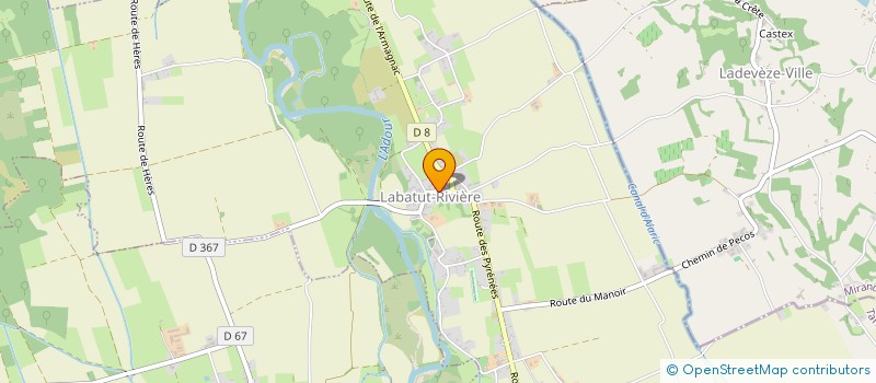 localisation de l'entreprise ASSOC LES TROIS RIVIERES à LABATUT-RIVIERE