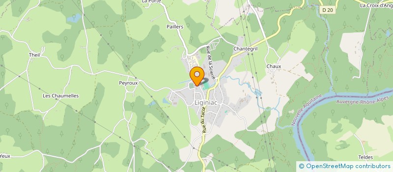 localisation de l'entreprise ASSOC LIGIGNIAC AVIRON CLUB  LIGINIAC