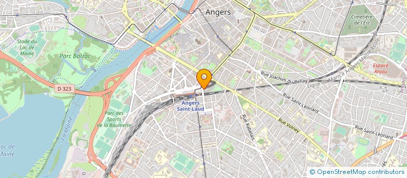localisation de l'entreprise ASSOC LIGUE VIE SANTE DE MAINE ET LOIRE à ANGERS