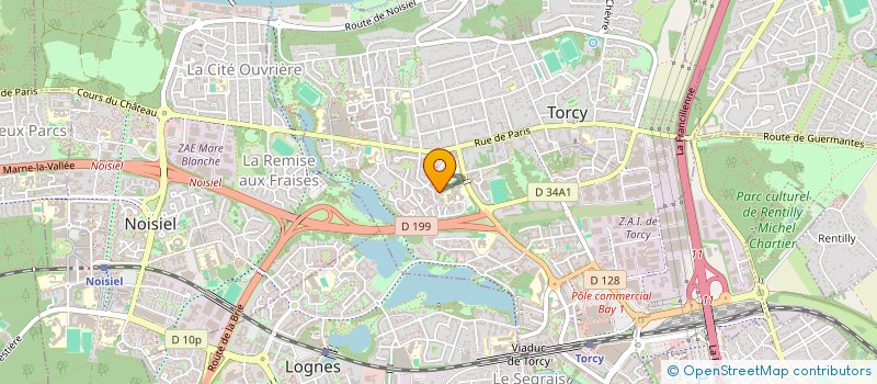 localisation de l'entreprise ASSOC LOC INSERT SOCIALE PROFESSIONNELLE à TORCY