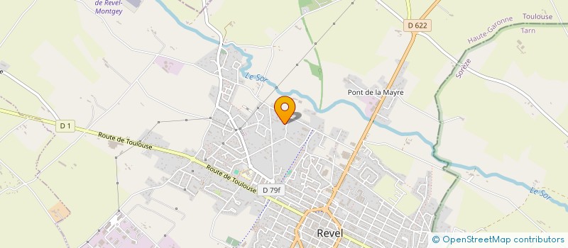 localisation de l'entreprise ASSOC LOC POUR LE CULTE DES TEMOINS DE JEHOVAH DE REVEL  REVEL