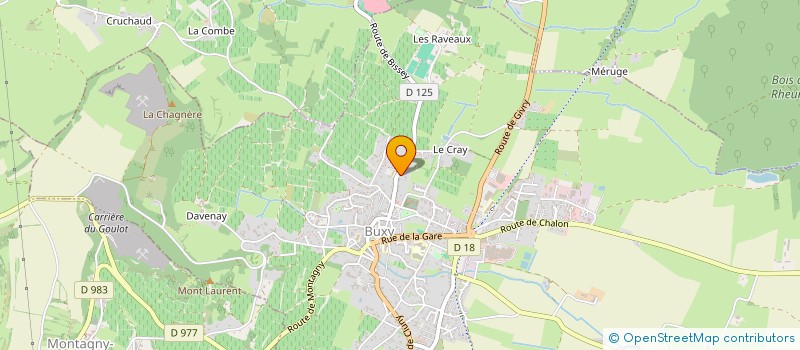 localisation de l'entreprise ASSOC LOCALE ADMR BUXY à BUXY