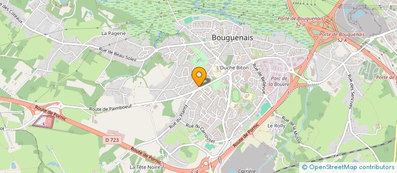 localisation de l'entreprise ASSOC LOCALE CULTE DES TEMOINS DE JEHOVAH BOUGUENAIS à BOUGUENAIS