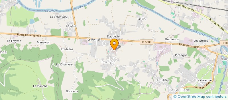 localisation de l'entreprise ASSOC LOCALE CULTE DES TEMOINS DE JEHOVAH TERRASSON  TERRASSON-LAVILLEDIEU