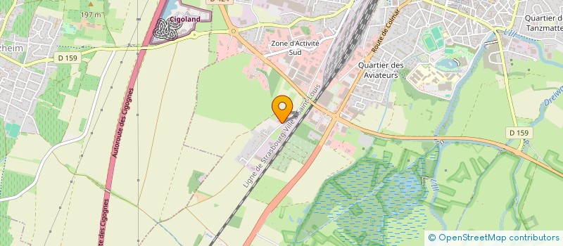 localisation de l'entreprise ASSOC LOCALE CULTE TEMOINS DE JEHOVAH  SELESTAT