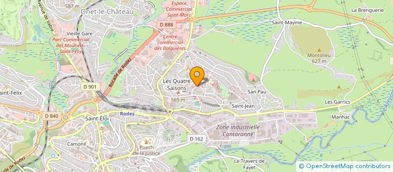 localisation de l'entreprise ASSOC LOCALE DE LA CONSOMMATION DU LOGEMENT ET DU CADRE DE VIE DU GRAND RODEZ à ONET-LE-CHATEAU
