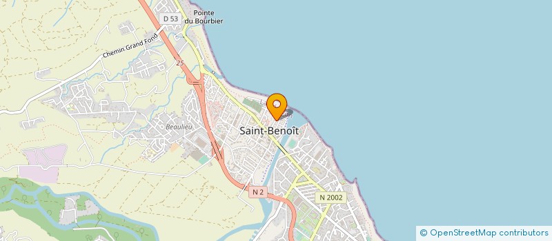localisation de l'entreprise ASSOC LOCALE POUR LE CULTE DES TEMOINS DE JEHOVAH DE ST BENOIT à SAINT-BENOIT