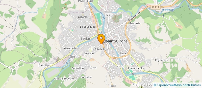 localisation de l'entreprise ASSOC LOGEMENT RELAIS URGENCE à SAINT-GIRONS