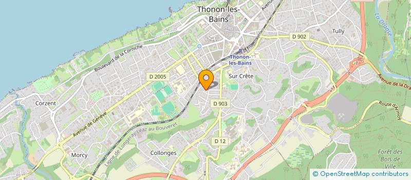 localisation de l'entreprise ASSOC LOISIRS ACTIVITE CONTACT à THONON-LES-BAINS