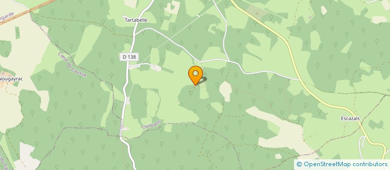 localisation de l'entreprise ASSOC LOISIRS CULTURE CAUSSE DE GRAMAT  DURBANS