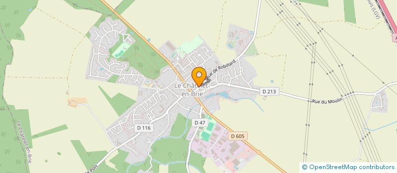 localisation de l'entreprise ASSOC LOISIRS EDUCATIFS CHATELET EN BRIE  LE CHATELET-EN-BRIE