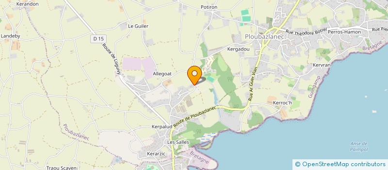 localisation de l'entreprise ASSOC LOISIRS VACANCES KERSA à PLOUBAZLANEC