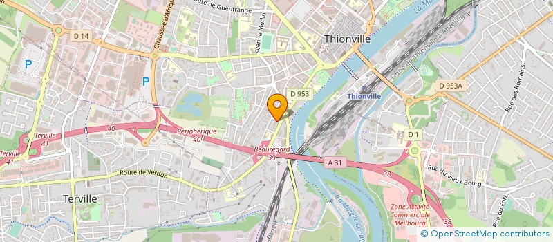 localisation de l'entreprise ASSOC LORRAINE DES AMATEURS DE GEOLOGIE  THIONVILLE