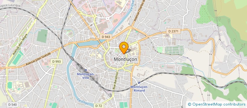 localisation de l'entreprise ASSOC LOUISE THERESE DE MONTAIGNAC  MONTLUCON