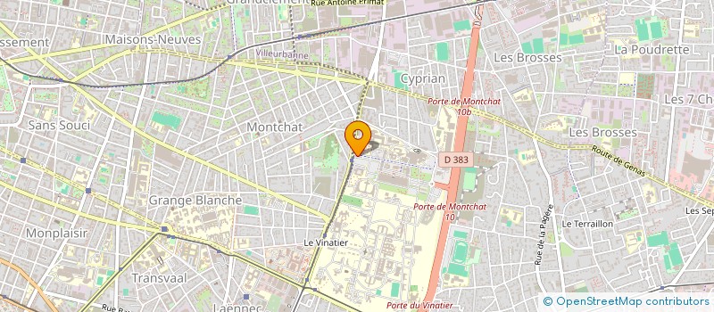 localisation de l'entreprise ASSOC LYON ENSEIGN RECHERC ANESTH.REANIM à BRON