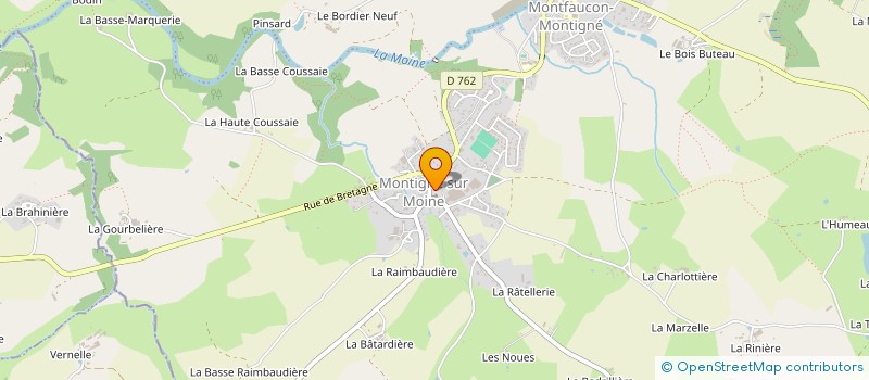 localisation de l'entreprise ASSOC MAINTIEN DOMICILE VAL DE MOINE  SEVREMOINE