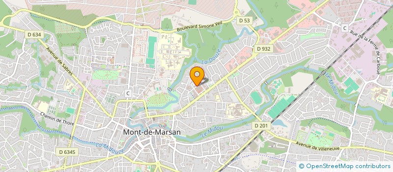 localisation de l'entreprise ASSOC MAIRES DEPARTEM DES LANDES à MONT-DE-MARSAN