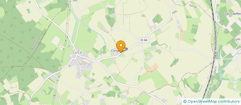 localisation de l'entreprise ASSOC MAISON DES JEUNES DE SARCE  SARCE