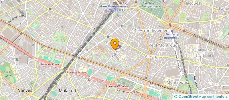 localisation de l'entreprise ASSOC MAISONS DES JEUNES JEAN HENO à PARIS