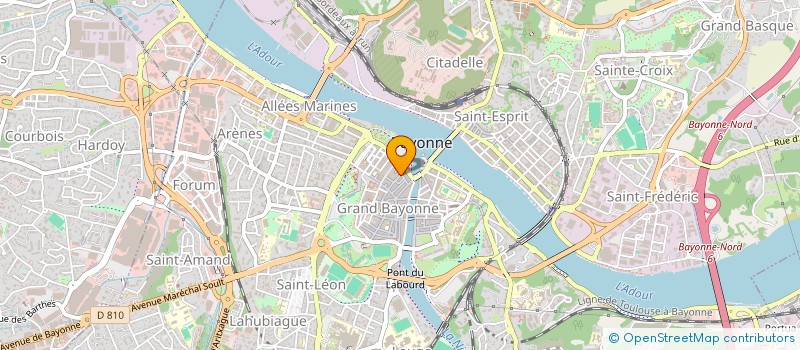 localisation de l'entreprise ASSOC MANDARINE GROUPEMENT COMMERCANTS à BAYONNE