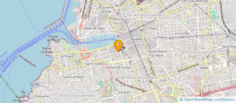 localisation de l'entreprise ASSOC MARSEILLE TRANSFERT à MARSEILLE 1ER