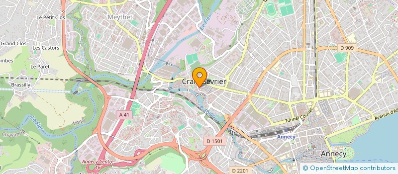 localisation de l'entreprise ASSOC MASSEURS KINE REG ANNECIENNE à ANNECY