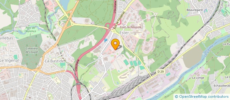 localisation de l'entreprise ASSOC MED CTRE OUEST BATIMENT à LIMOGES