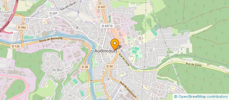 localisation de l'entreprise ASSOC MEDECINS PARCELIERALAIN ET JEANNE à AUDINCOURT