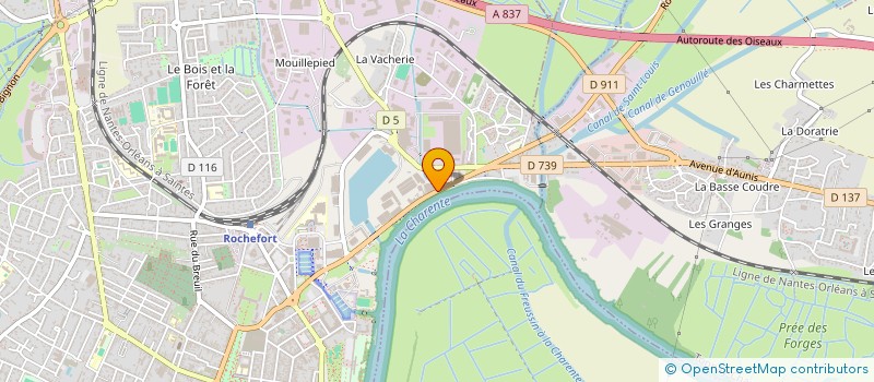 localisation de l'entreprise ASSOC MEDIA PLUS  ROCHEFORT