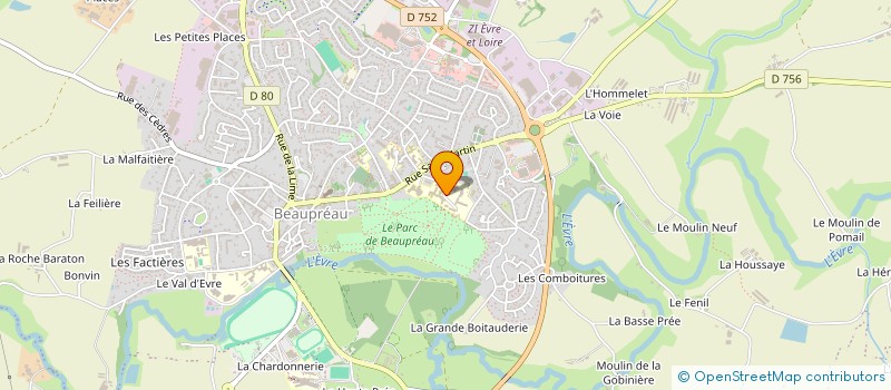 localisation de l'entreprise ASSOC MEDICALE DU CENTRE MAUGES à BEAUPREAU-EN-MAUGES