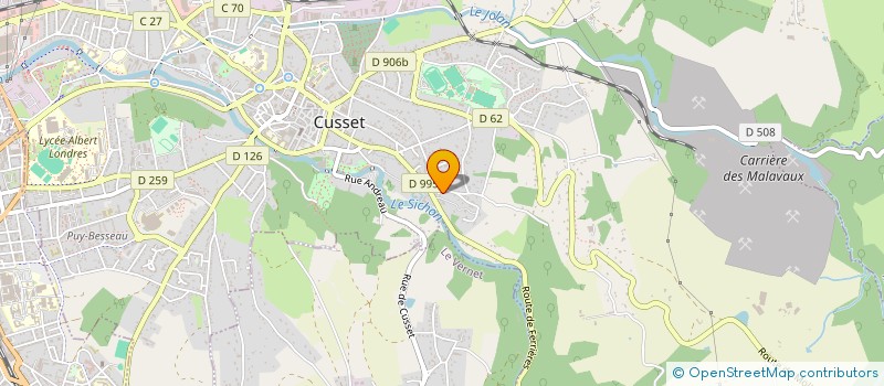 localisation de l'entreprise ASSOC MEDICALE INFORMATIQUE DE CUSSET à CUSSET