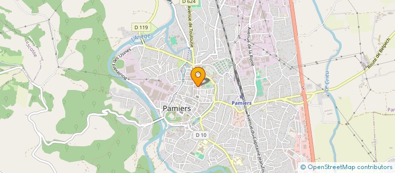 localisation de l'entreprise ASSOC MEDICO EDUCATIVE ET SOCIALE  PAMIERS