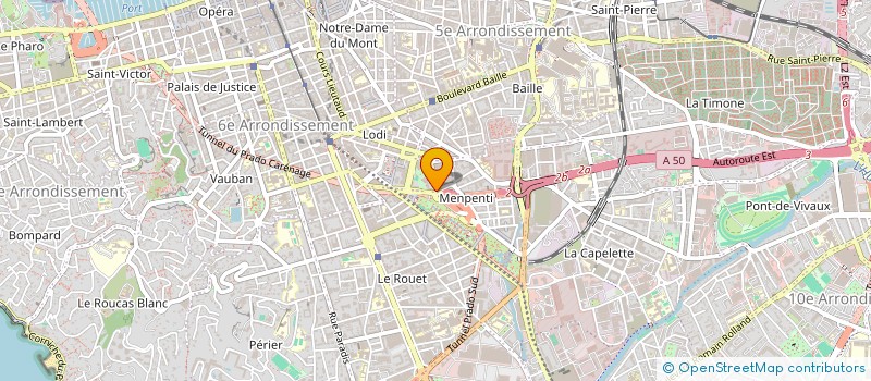 localisation de l'entreprise ASSOC MEDIT INFORM CARDIOLOGUES LIBERAUX à MARSEILLE