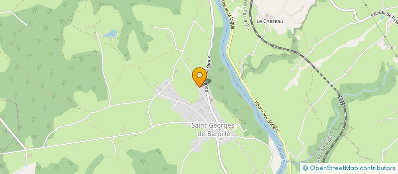 localisation de l'entreprise ASSOC MELODIE DANSE CLUB  BUSSIERES