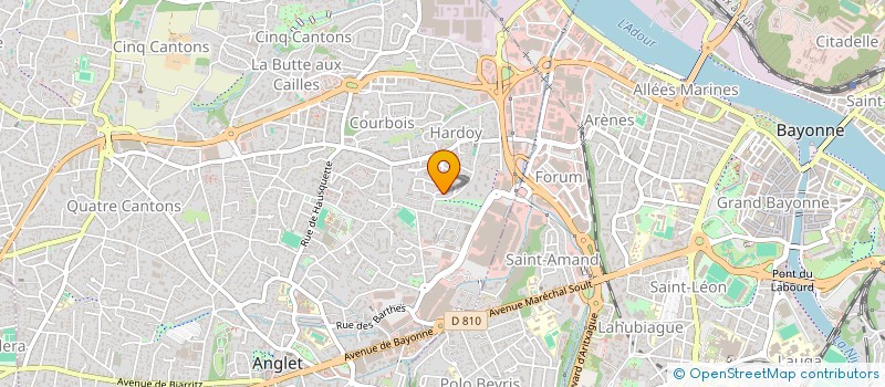 localisation de l'entreprise ASSOC MEZZO PIANO à ANGLET