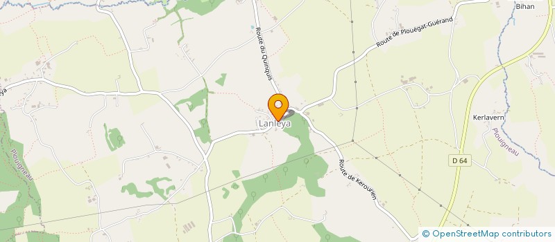 localisation de l'entreprise ASSOC MILLE PERTUIS  PLOUIGNEAU