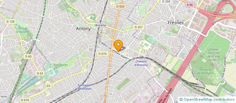 localisation de l'entreprise ASSOC MILLE & UNE NUITS D'ANTONY à ANTONY