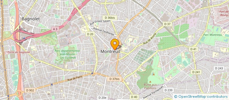 localisation de l'entreprise ASSOC MONTREUIL ALPHABET TRAV à MONTREUIL